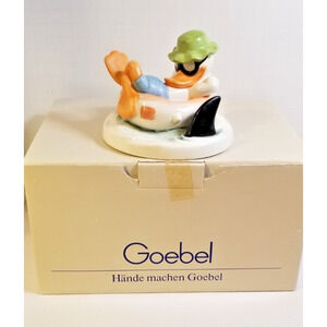 Hummel Goebel Disney Donald Duck and Shark Figurine TMK 6 Ceramic With Box